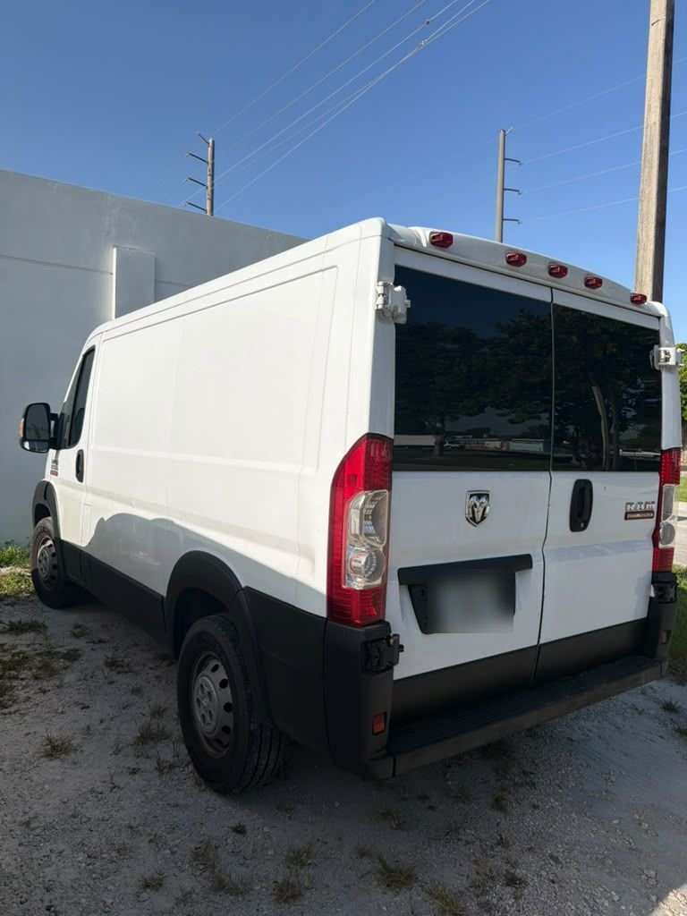 The rear of the Visions To Reality work van
